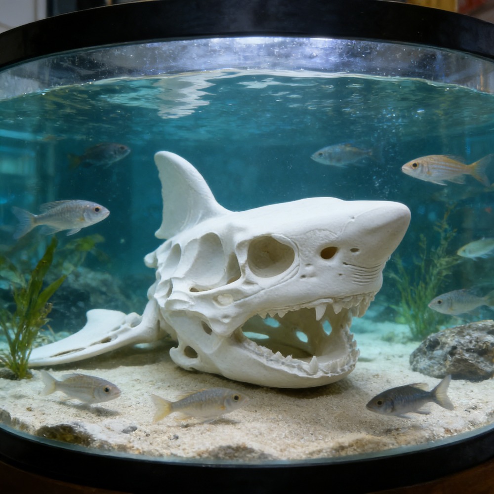 Aquarium Fish Shark - Crâne de requin imprimé en 3D,