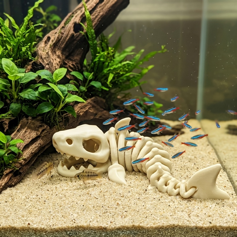 Aquarium Fish Shark - Décoration d'aquarium 17 cm, ornement thématique