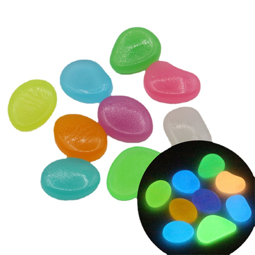Aquarium Fish Store - 50pcs pierre lumineuse fluorescente gravier galets