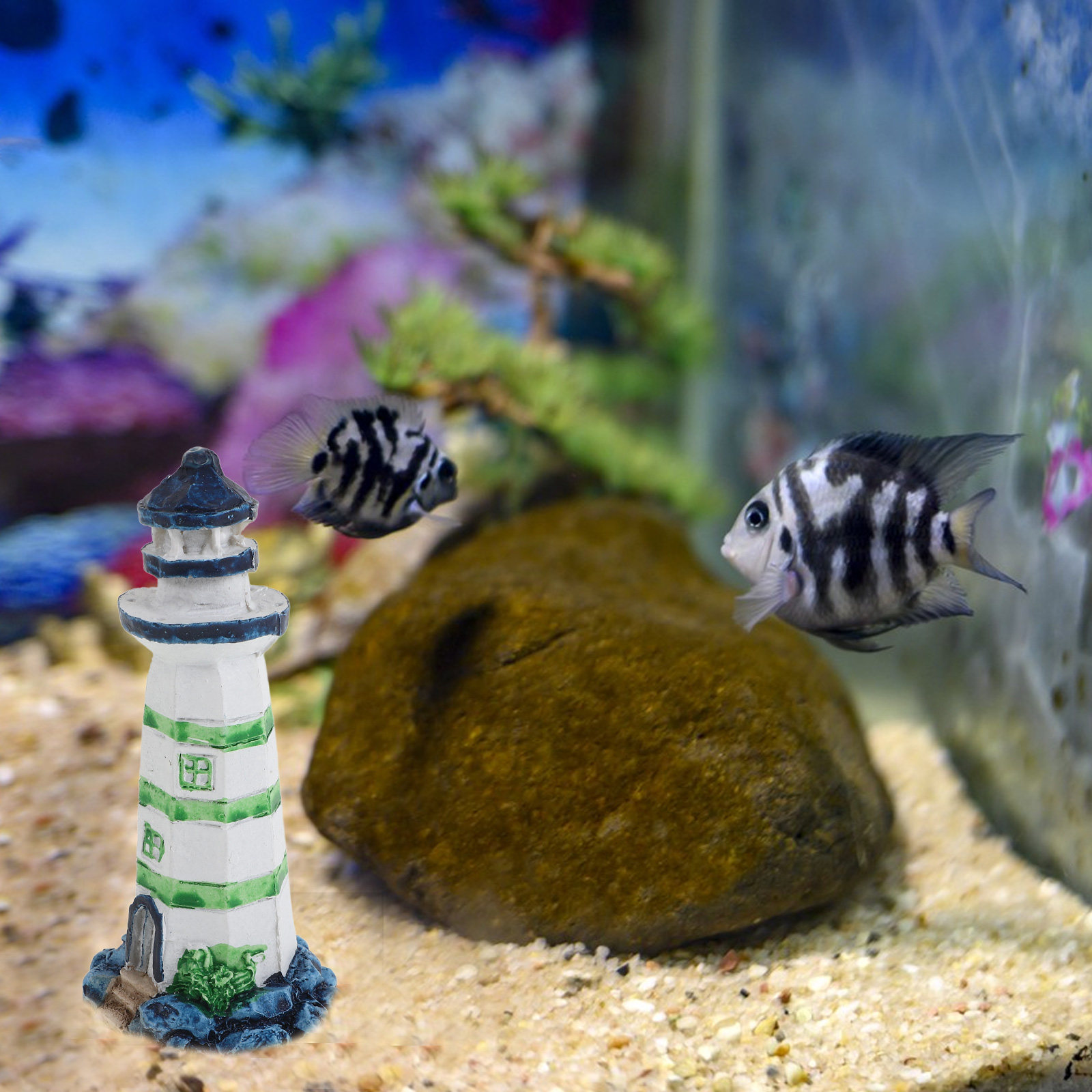 1 pièce, Ornement de phare en  - Aquarium Fish Restaurant avis et prix