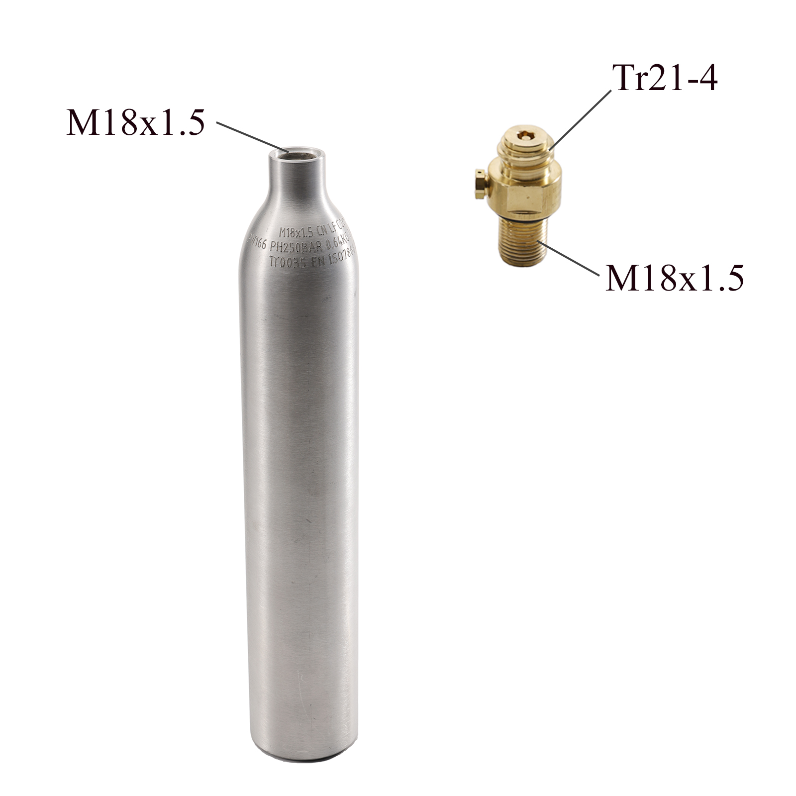 Cylindre de gaz Co2 vide 0,6 l - Aquarium Fish Shark avis et prix