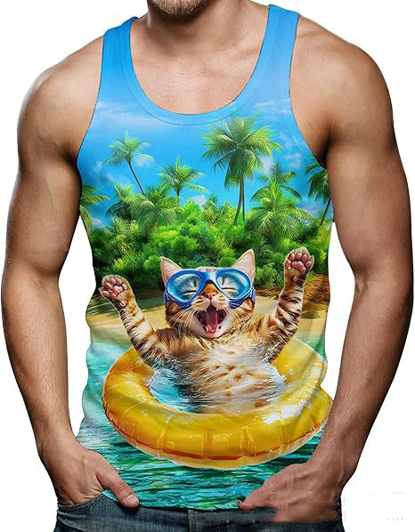 Débardeur imprimé chat requin  - Aquarium Fish Shark avis et prix